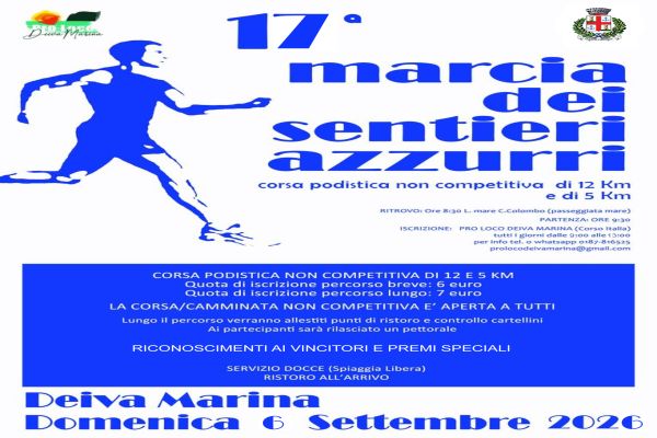 MARCIA DEI SENTIERI AZZURRI